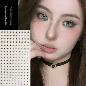 MIMIAAW | Premium Rhinestones 3D Self Adhesive D5 Piercing Gem Raindrop Gem Manik Manik Tinggal Tempel Wajah