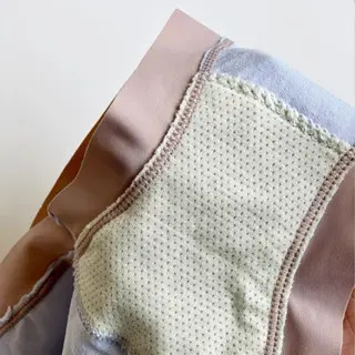 GO!CD1290 Celana Dalam Korset Motif Garis Pinggang Tinggi Pelangsing Perut Wanita Import 7