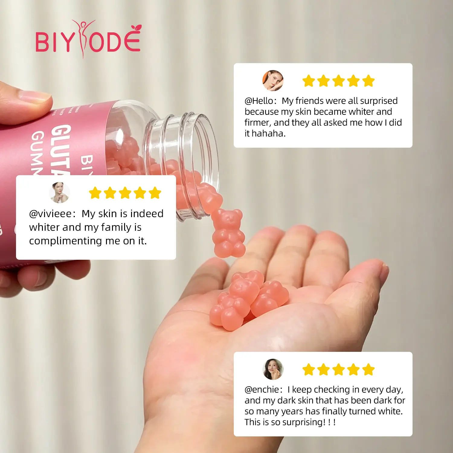 FDA certificationBIYODE Glutathione Glow Gummies 6000mg With Collagen  Vitamins 60PCS - TikTok Shop Philippines