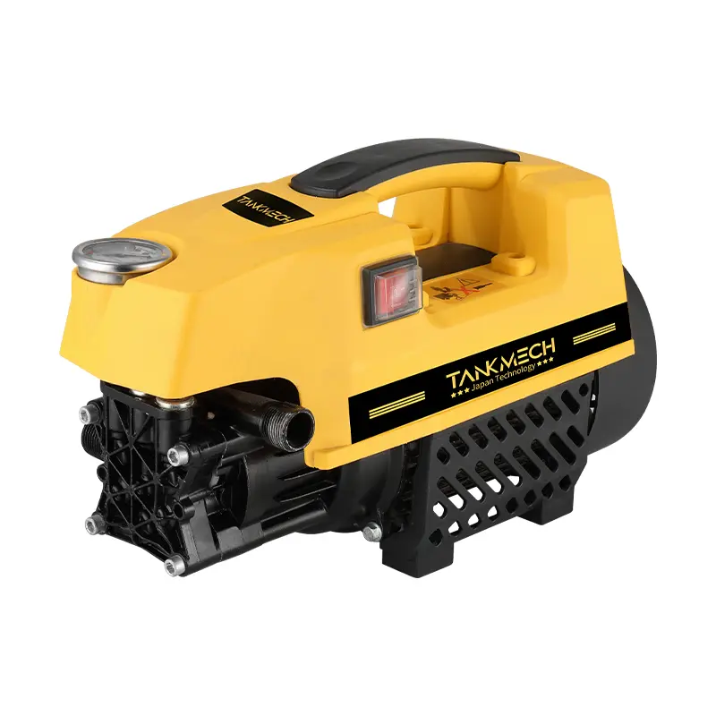 TankMech QXJ-08 Portable Car Washer, With High Pressure Car Wash Gun, 15m Extension Hose, Water Suction Hose, Snow Maker 6
