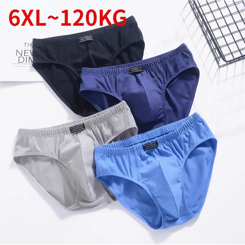 Menswear  Cotton Men's Underwear Plus Size Fat Guy Triangle Pants Breathable Middle and Old Age Cotton Triangle Pants  Formal 1086