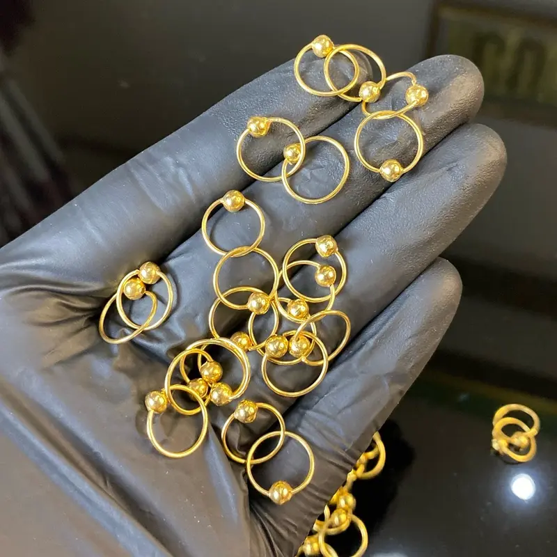 Anting Emas Merica Anak Kadar 300 / 6K Anting Dakocan Polos 0.25 gram 1