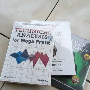 Paket 3 Buku Technical Analysis For Mega Profit - The Psychology Of Money - Trading Alchemist ( Isi 3 Buku )