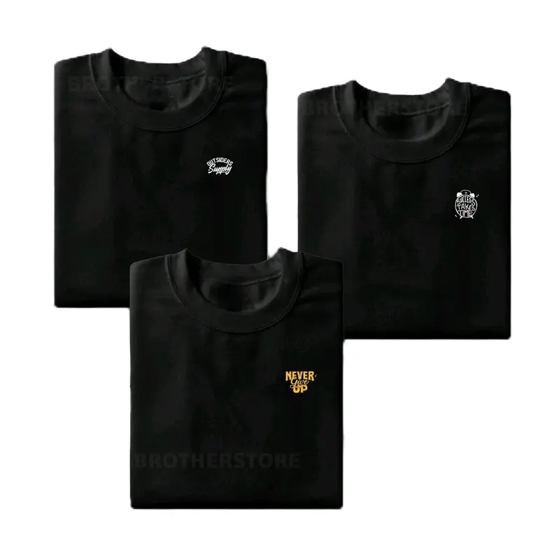 ( BAHAN TEBAL ) KAOS 3 PCS - Tbasastore | Kaos Distro Pria | Kaos 30s Premium | Motif Dewasa Casual Combed 4