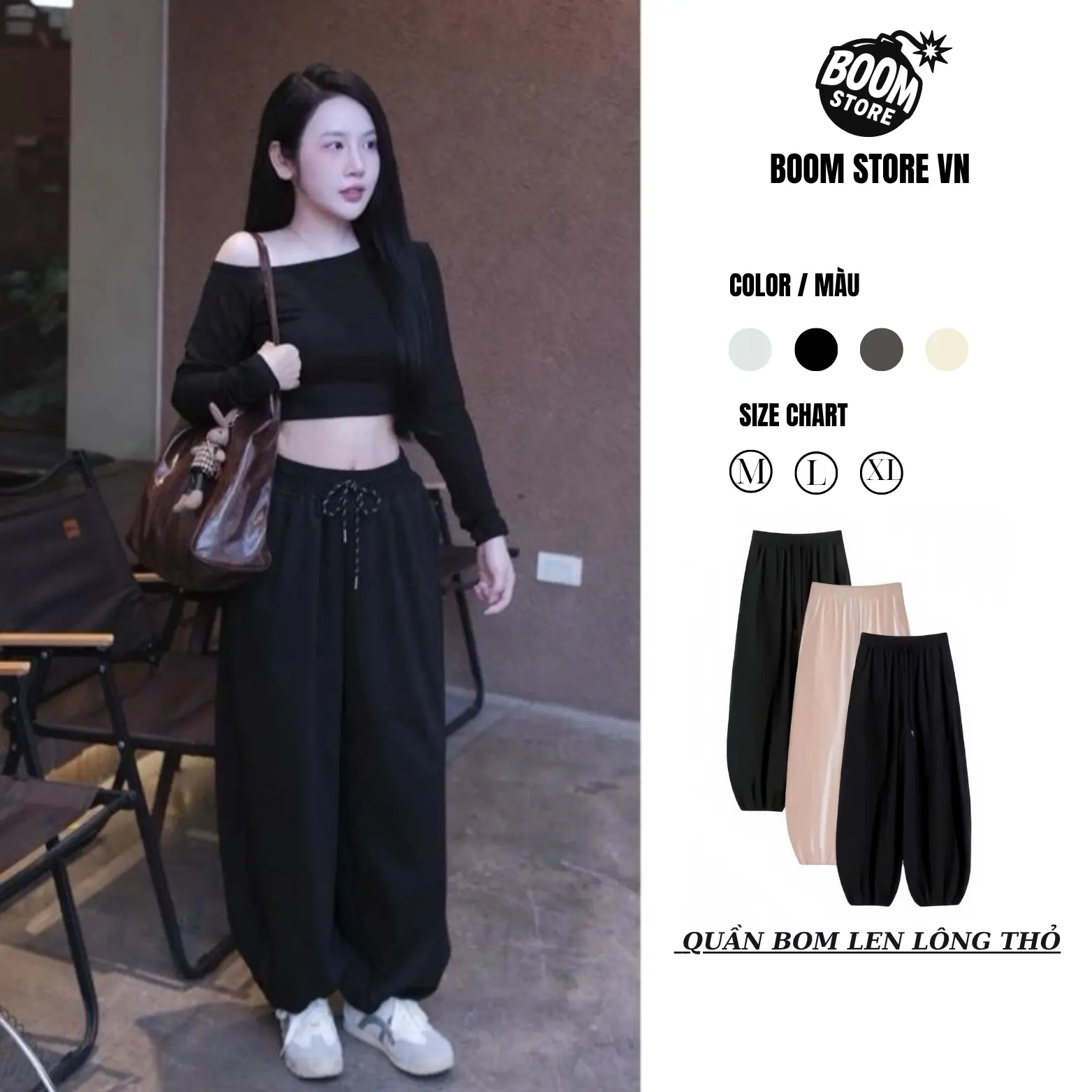 [LEN LÔNG THỎ] Quần Ống Bo Che Khuyết Điểm Chân Chất Liệu Len Lông Thỏ Giữ Ấm Tốt, Chuẩn Form Hách Dáng  – BY BOOM STORE