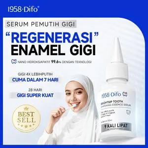 【Diskon 50% – BPOM】1958 Difo Enamel Regeneration Whitening Essence  Memperbaiki gigi & mencegah gigi berlubang/ Menghilangkan noda/Mengandung fluoride/Mengurangi sensitivitas gigi/Menjaga kesehatan gusi/ Menyegarkan napas