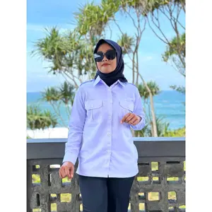 Baju Dinas Putih Pns Wanita Baju Pdh Wanita Putih Seragam Putih Pns Wanita Baju Putih Atasan Pns Cewek Baju Perawat Wanita Lengan Panjang Lengan Pendek Terbaru