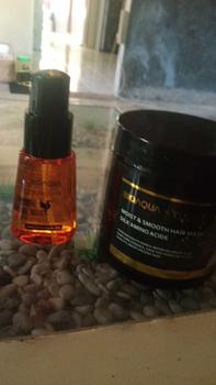 Product Review of PAKET 2 IN 1 BPOM Bioaqua x Yurizumi Hair Mask Creambath dan Hair Serum 70ml Perawatan Argan from m**5 0