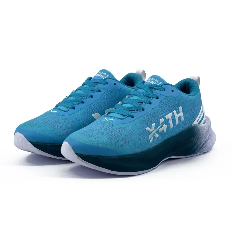 X-Fourth Hyperion Skyblue White - Sepatu running Olahraga Daily Running Lari Sekolah Pria Wanita Sneakers Kasual Senam Fitness Gym Outdoor longrun pace 1