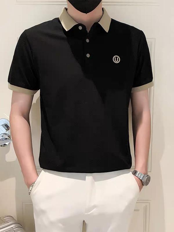 Còn Ít Sale Hết ÁO THUN NAM MẪU MỚI THÊU LOGO 4 MÀU THỜI TRANG TRẺ POLO TAY NGẮN CÓ CỔ TRỤ THỊNH HÀNH YÊU THÍCH HOTTREND Menswear Top Ms Shirt Đen A-100 Z3