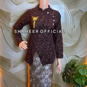(sh) kebaya janggan set lilit songket // kebaya janggan jawa // kebaya brodsmaid // kebaya lamaran // kebaya wisuda