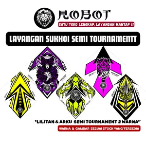 Layangan Sukhoi Turnamen 2 Warna Kualitas Premium Isi 30-100 Pcs Bambu Apus Petung By robot Free Packing