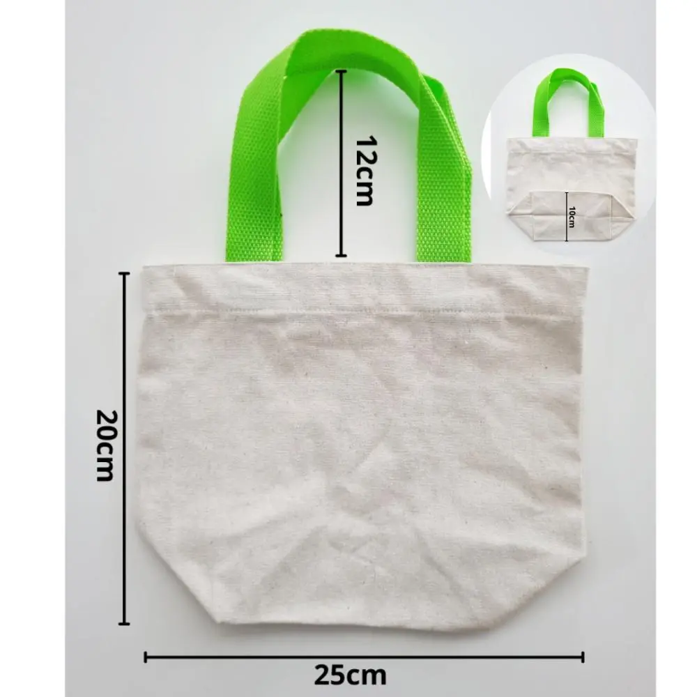 Tote Bag Mini Kanvas Natural - Tas Kanvas Tali Warna