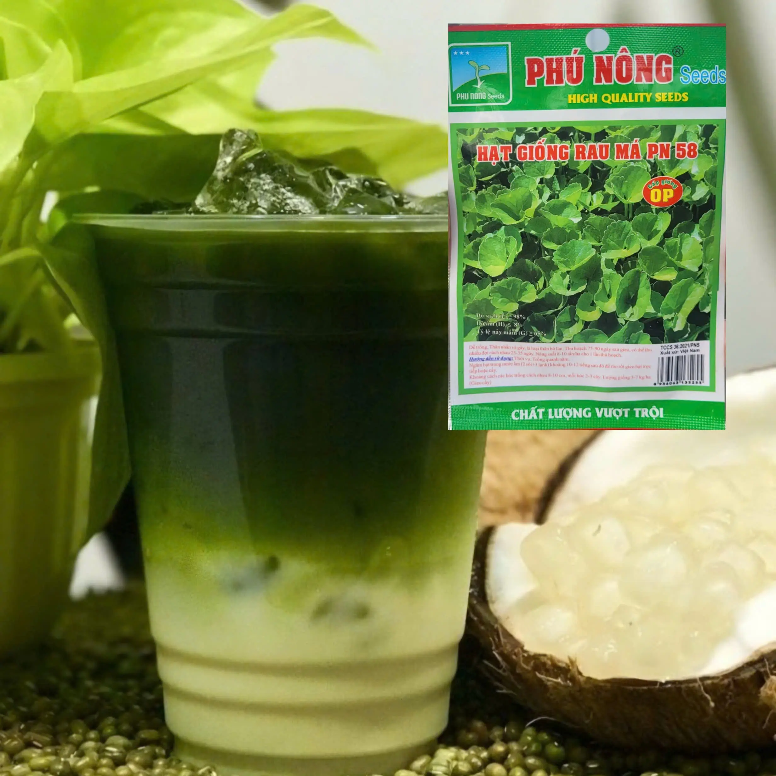 Hạt giống Rau Má lá nhỏ Phú Nông gói 1 gram dễ trồng, tỷ lệ nảy mầm cao, nhiều dinh dưỡng