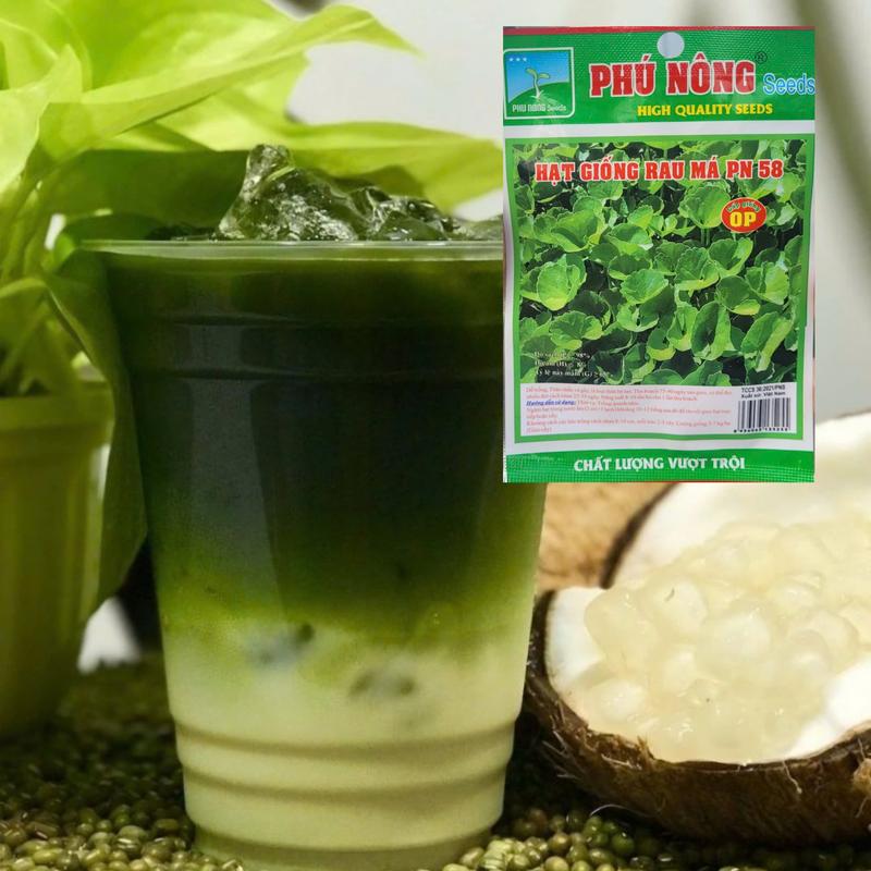 Hạt giống Rau Má lá nhỏ Phú Nông gói 1 gram dễ trồng, tỷ lệ nảy ...