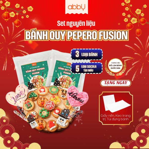 ABBY TẶNG TÚI ĐỰNG Set Bánh quy Pepero tự trang trí nguyên liệu làm bánh quy tại nhà đơn giản dễ làm - Thành phẩm 40 bánh set