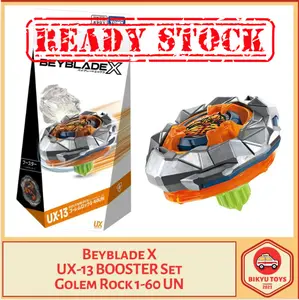 Beyblade X UX-13 Golem Rock Ratchet 1-60 Bit UN Under Needle Booster Set Takara Tomy TakaraTomy Gasing Gangsing Top