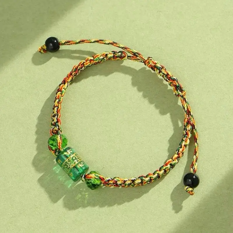 Tali anyam tabung hijau