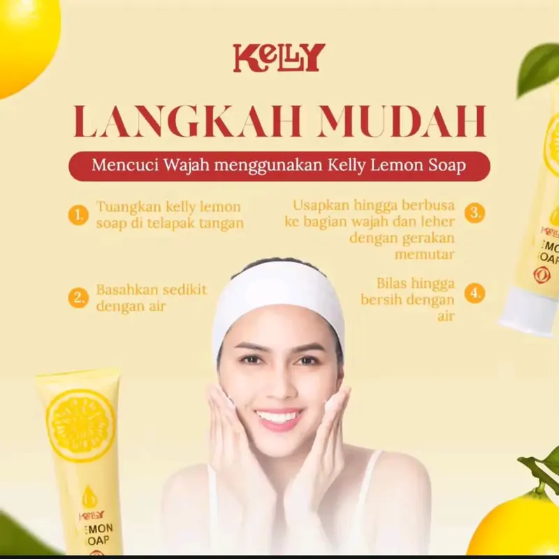 KELLY LEMON SOFT SCRUB - Pembersih Wajah Kelly 3