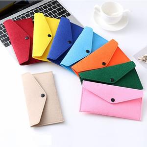 Multipurpose storage felt bag Colorful mobile phone storage bag Felt material