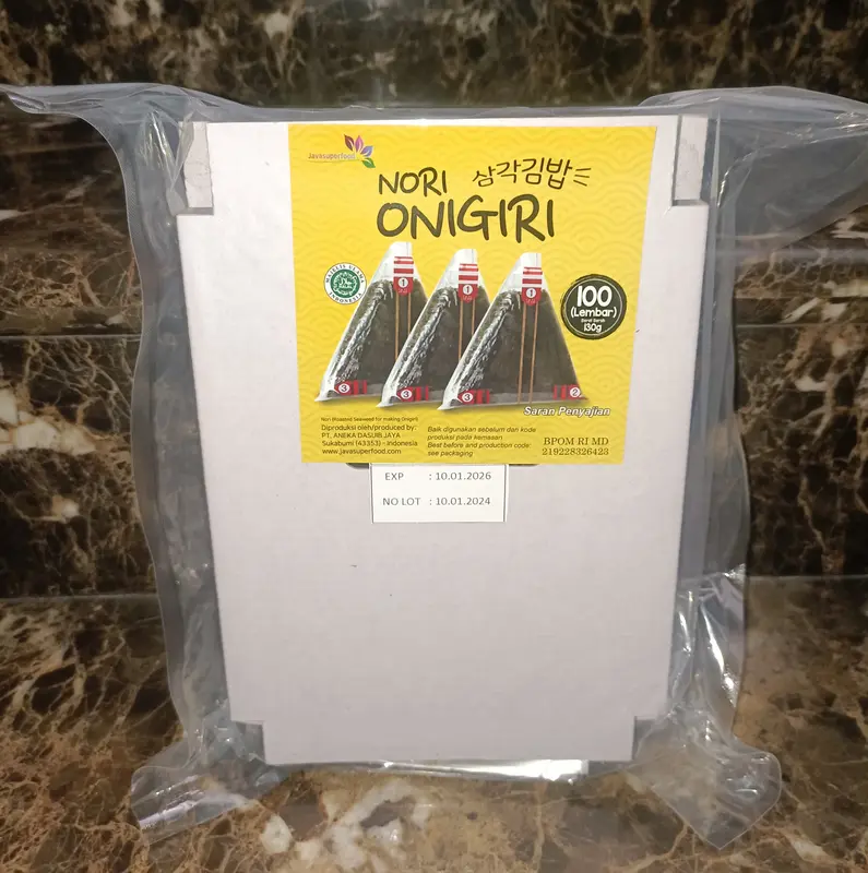 Nori Onigiri 100 Lembar Java Seaweed 0