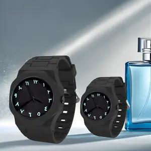 Jam Tangan Pria Wanita Couple Slate Edition Simpel Stylish Strap Karet Rubber Premium Angka Arabic Watches Edisi Elegan dan Nyaman