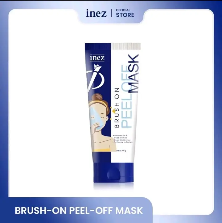INEZ BRUSH-ON PEEL-OFF MASK Masker Mencerahkan Wajah