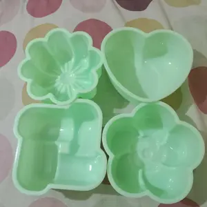 [Isi 4 PCS] Cetakan Nasi Plastik 10 cm / Cetakan Puding Bento Kue Bolu Twister / Cetakan Jeli Agar / Puding Ulir Spiral Viral / Cetakan Puding Bolu Sultan