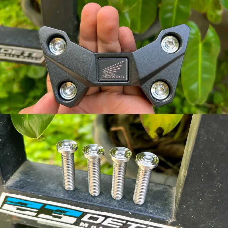 baut raiser / klem stang stainless M8 (baut 12) CB150r Ninja R old rx king scorpio vixion dll 4