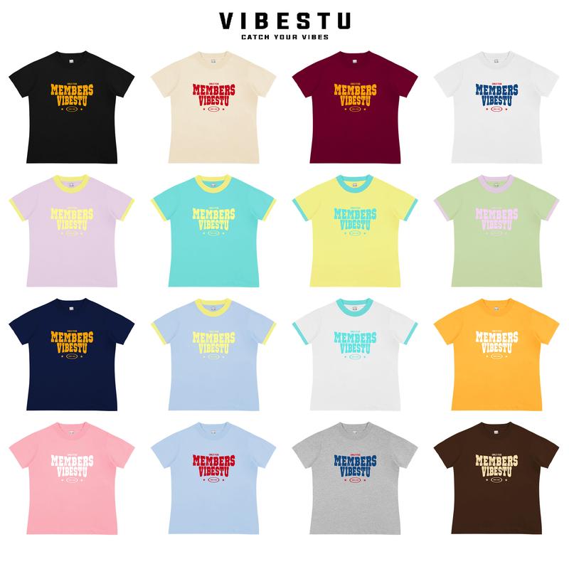 Áo Thun " BBT Only Member " VIBESTU, Áo Thun Nữ Local Brand Cotton Premium Đã Xử Lý Co Rút