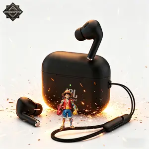 Embedrone phantom   BY32  Earphone Bluetooth Nirkabel Noise Cancelling, Panggilan HD, 30 Jam Daya, Tanpa Delay Gaming, Bass Padat, IPX7 Anti Air, Cocok Android & iPhone, Harga Terjangkau