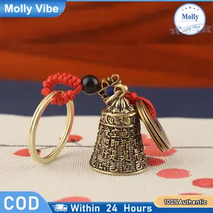 Lonceng Feng Shui China Lonceng Angin Kuningan Gantungan Kunci Menghadirkan Kekayaan & Kesejahteraan