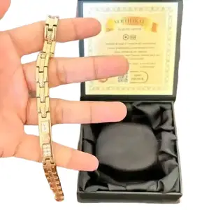 BIOBRACE Gelang Kesehatan berbentuk CHAIN/RANTAI Dengan 4in1 elemen kesehatan Bracelets