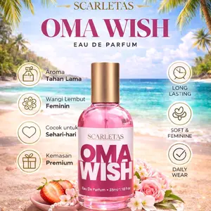 Scarletas Oma Wish Eau De Parfum 35ml Aroma Tahan Lama Wangi Lembut Feminin Cocok untuk Sehari-hari Kemasan Premium