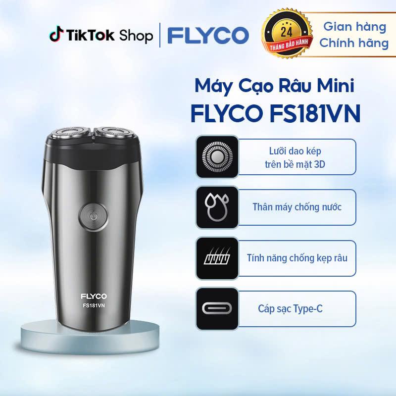 Máy Cạo Râu Flyco FS181VN 2 Lưỡi Kép Thân Máy Kháng Nước - Hàng Chính Hãng