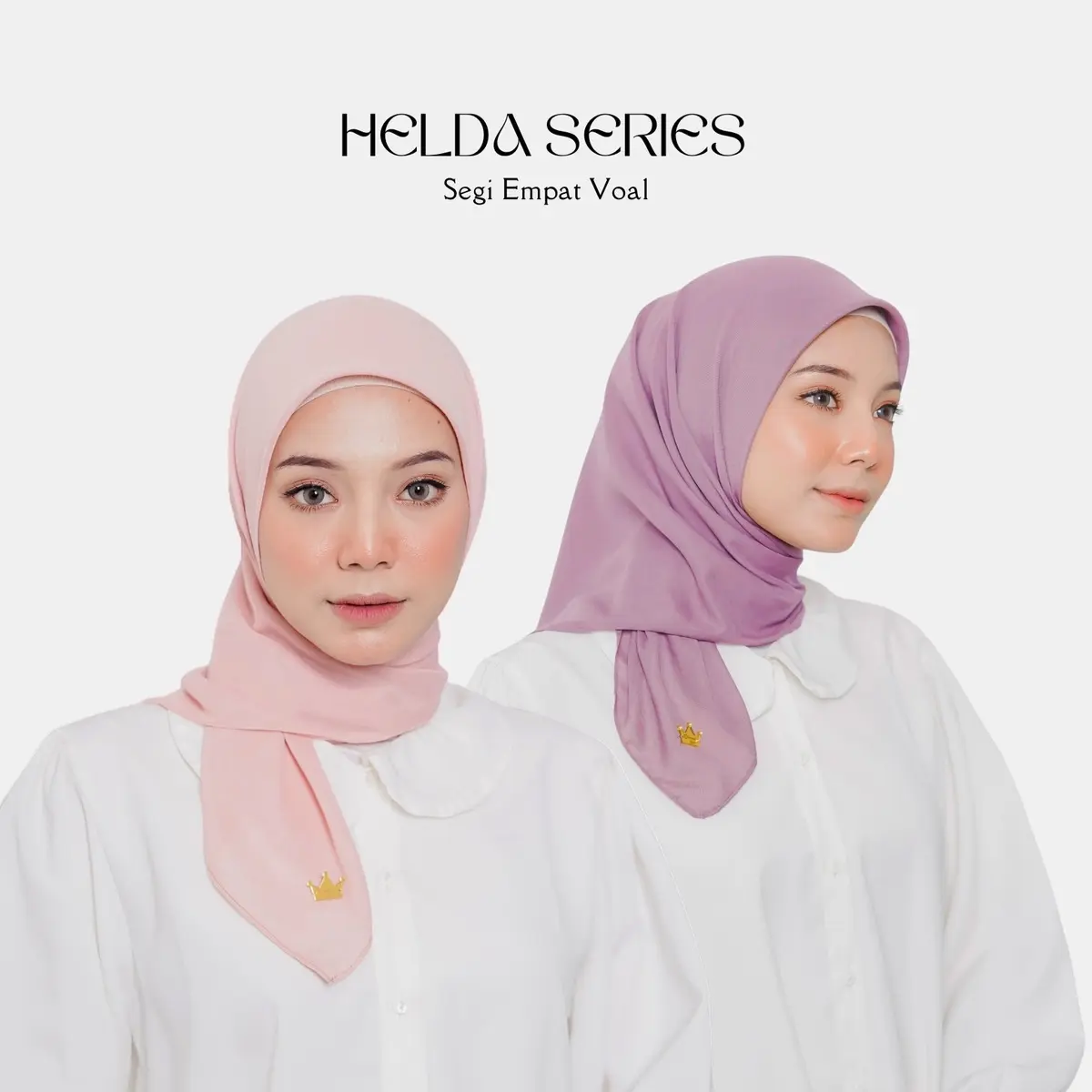 Glamour Hijab - Helda Series ( Hijab Segi empat Voal Premium )