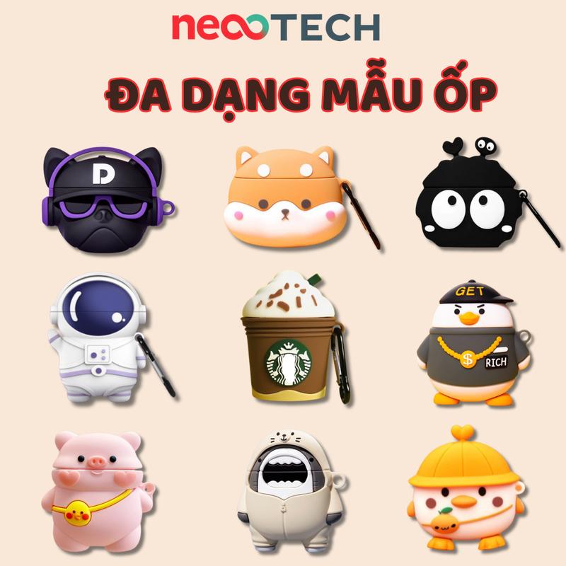 Vỏ ốp Silicon 3D kèm móc khóa cao cấp