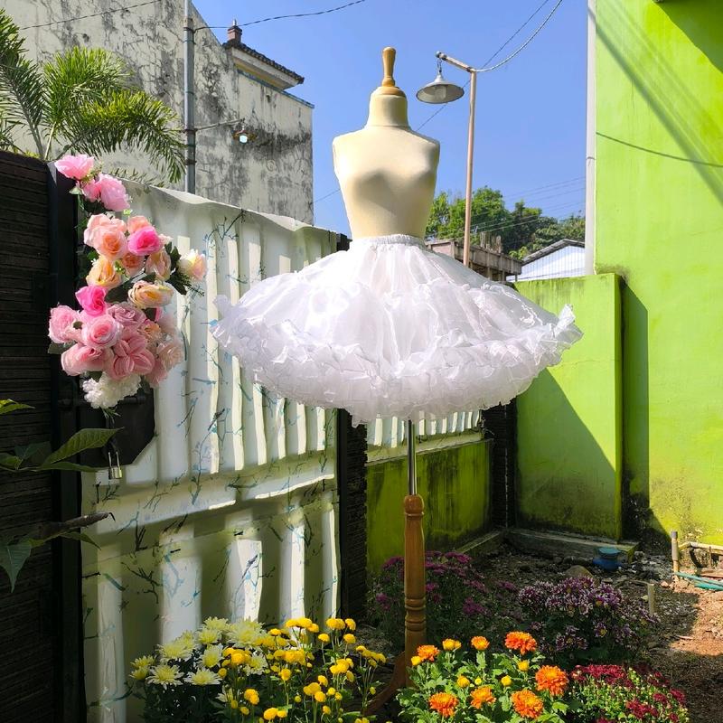 [ YUKA SHOPPU ] READY PREMIUM Lolita Petticoat / rok tutu / pengembang rok 4