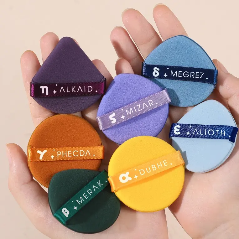 Spons Busa Beauty Blender Makeup Sponge Foundation Bedak Bentuk Bulat Bahan Lembut Ringan Awet