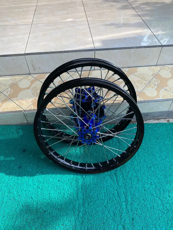 Velg Set Surex CRF 160 Rata Tanpa Ban Wheelset Semi Cacing CRF 150 L 0