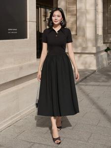 Váy METAL BUTTON DRESS - Mẫu váy dài phối thun gân cao cấp bọc cúc kim loại