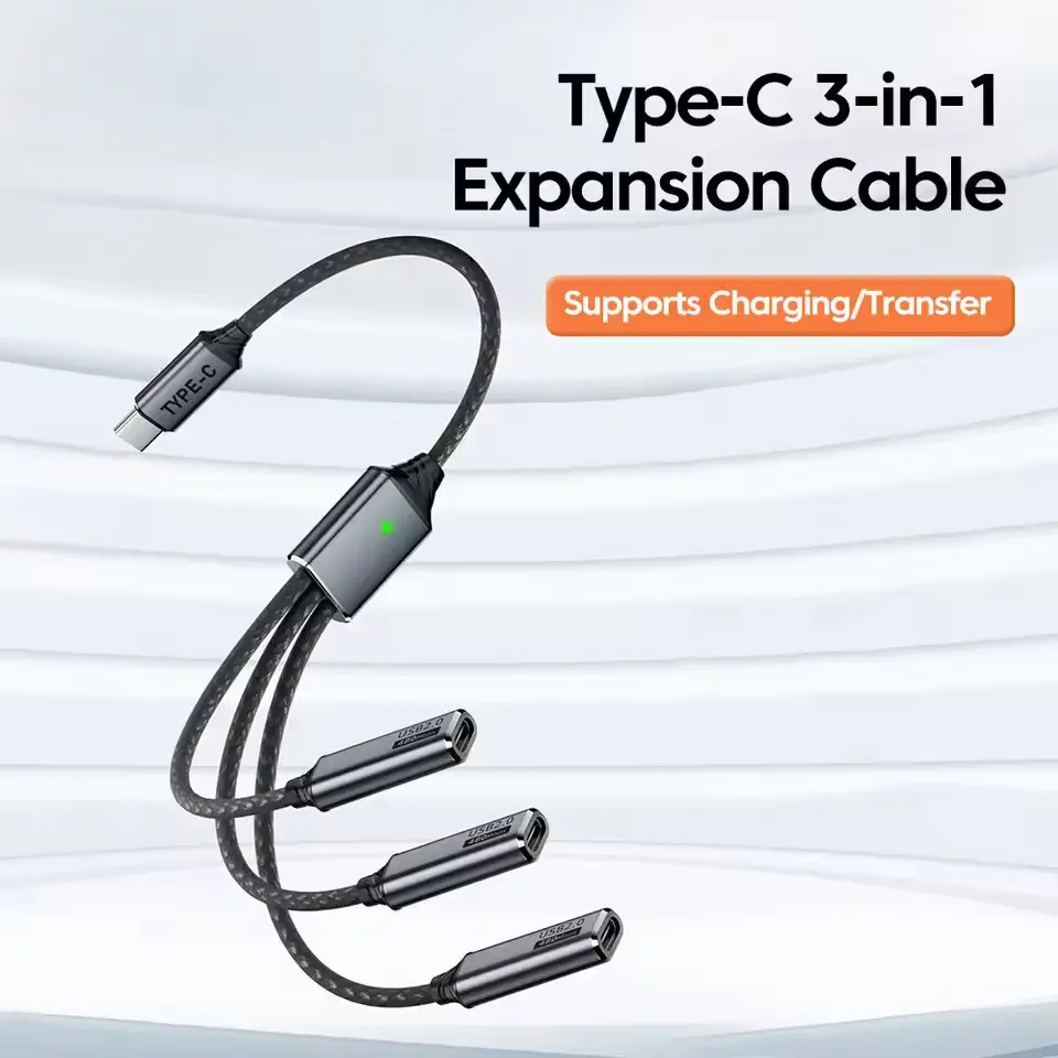 DIXSIG Kabel OTG 3in1 USB Type C to Type C 480 Mbps Adaptor Converter - DG-101