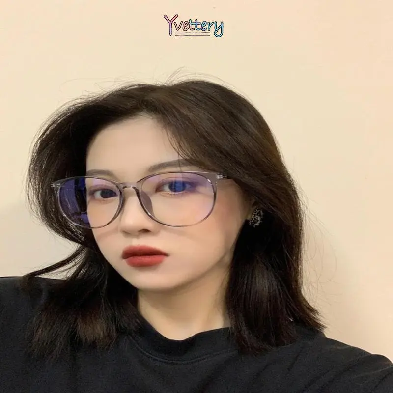 COD❤️ Kacamata Anti Radiasi Komputer Frame Plastik Gaya Retro Untuk Pria / Wanita-yy 7