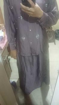 Product Review of CLARA One Set Wanita Payet Mewah Linen Setelan Atasan Rok Kekinian from c**_ 0