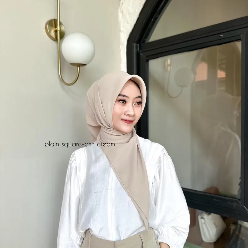 Plain Square by Heejab Inds | Hijab Pollycotton | Segiempat Bella Square 3