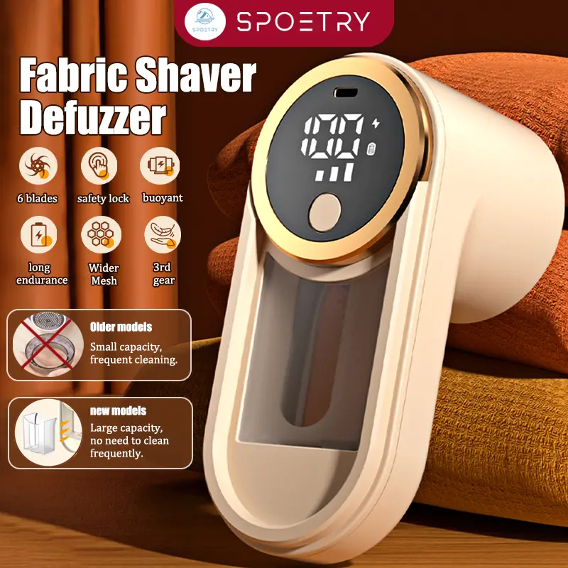 Visual Dust Box Fabric Shaver Defuzzer Electric Lint Remover Rechargeable USB Electric Lint Remover For Clothes Sweater