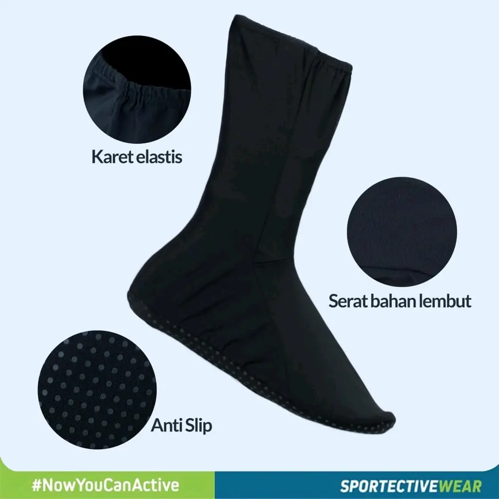 KAOS KAKI RENANG Polos Unisex SPORTE Anti Slip Swimschock All size Pria wanita Cepat Kering Uniseks Nyaman