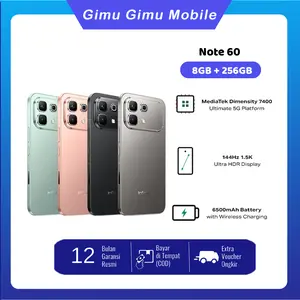 Infinix Note 60 8/256GB Garansi Resmi MediaTek Dimensity 7400 Ultimate 5G 144Hz Display 6500mAh Battery dengan Wireless Charging
