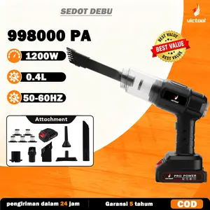 Victool Vacuum Cleaner Portable Mini Penyedot Debu Mobil Sudut Laptop Multifungsi  3IN1 998000PA Mesin Vakum Membersihkan Debu