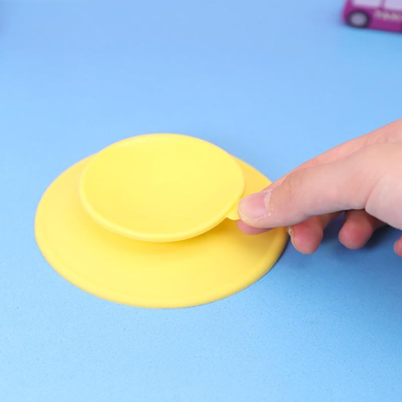 Product Introduction of Double Sided Baby Suction Cup Mat Tableware Sucker Anti-slip Bowl Dish Bowl Cup Pad Coaster 4